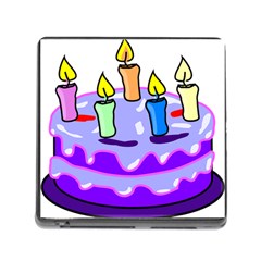 Cake Happy Birthday Memory Card Reader (square) by Nexatart