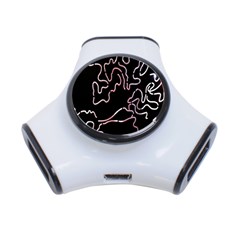 Abstract Glare Visual Art 3-port Usb Hub by Nexatart