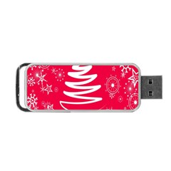 Christmas Tree Portable Usb Flash (two Sides) by Nexatart