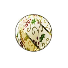 Christmas Ribbon Background Hat Clip Ball Marker (4 Pack) by Nexatart