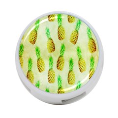 Pineapple Wallpaper Vintage 4-port Usb Hub (one Side) by Nexatart