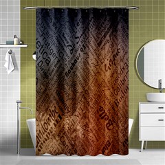 Typography Shower Curtain 48  X 72  (small)  by Nexatart