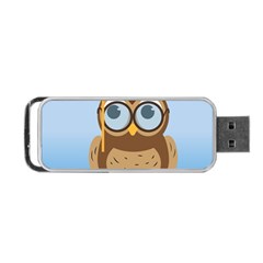 Read Owl Book Owl Glasses Read Portable Usb Flash (two Sides) by Nexatart