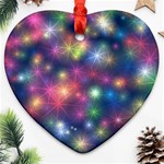 Abstract Background Graphic Design Heart Ornament (Two Sides) Back