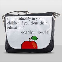 Fruit Of Education Messenger Bags by athenastemple