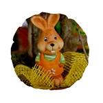 Easter Hare Easter Bunny Standard 15  Premium Flano Round Cushions Front