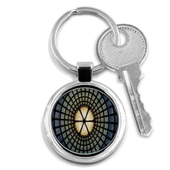 Stained Glass Colorful Glass Key Chains (round)  by Nexatart