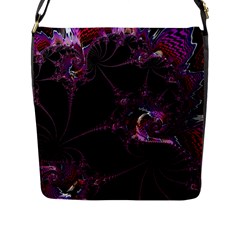 Fantasy Fractal 124 A Flap Messenger Bag (l)  by Fractalworld