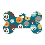Animal Pattern Dog Tag Bone (Two Sides) Back
