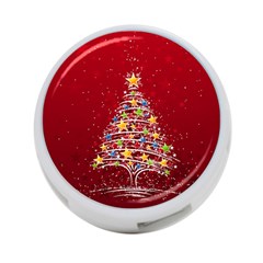 Colorful Christmas Tree 4-port Usb Hub (two Sides)  by Nexatart