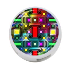 Art Rectangles Abstract Modern Art 4-port Usb Hub (two Sides)  by Nexatart
