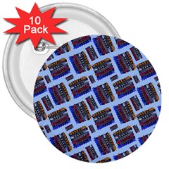 Abstract Pattern Seamless Artwork 3  Buttons (10 Pack)  by Nexatart