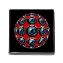 Camera Monitoring Security Memory Card Reader (square) by Nexatart