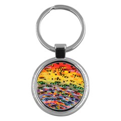 Car Painting Modern Art Key Chains (round)  by Nexatart