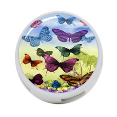 Butterfly Painting Art Graphic 4-port Usb Hub (two Sides)  by Nexatart