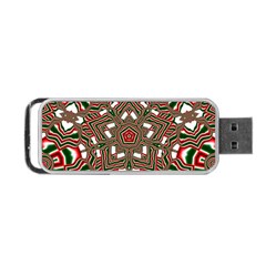 Christmas Kaleidoscope Portable Usb Flash (one Side) by Nexatart
