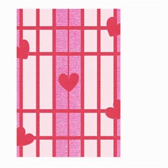 Fabric Magenta Texture Textile Love Hearth Large Garden Flag (two Sides) by Nexatart