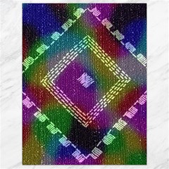 Embroidered Fabric Pattern Canvas 18  X 24   by Nexatart