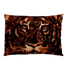 Eye Of The Tiger Pillow Case by Nexatart