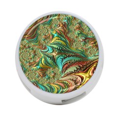 Fractal Artwork Pattern Digital 4-port Usb Hub (one Side) by Nexatart