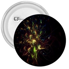 Fractal Flame Light Energy 3  Buttons by Nexatart