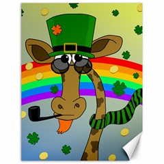 Irish Giraffe Canvas 18  X 24   by Valentinaart