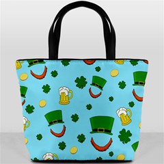 St  Patrick s Day Pattern Bucket Bags by Valentinaart