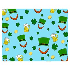 St  Patrick s Day Pattern Double Sided Flano Blanket (medium)  by Valentinaart