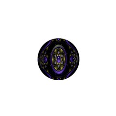 Fractal Sparkling Purple Abstract 1  Mini Buttons by Nexatart