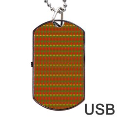 Fugly Christmas Xmas Pattern Dog Tag Usb Flash (one Side) by Nexatart