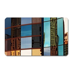 Glass Facade Colorful Architecture Magnet (rectangular) by Nexatart