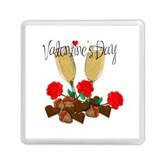 Valentine s Day Romantic Design Memory Card Reader (square)  by Valentinaart