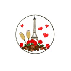 Romance In Paris Hat Clip Ball Marker (4 Pack) by Valentinaart