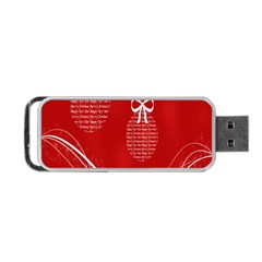 Simple Merry Christmas Portable Usb Flash (two Sides) by Nexatart