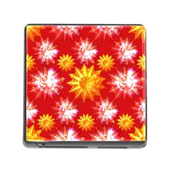 Stars Patterns Christmas Background Seamless Memory Card Reader (square) by Nexatart