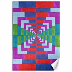 Texture Fabric Textile Jute Maze Canvas 12  X 18   by Nexatart