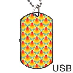 The Colors Of Summer Dog Tag Usb Flash (two Sides) by Nexatart