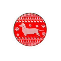 Ugly X Mas Design Hat Clip Ball Marker (4 Pack) by Nexatart