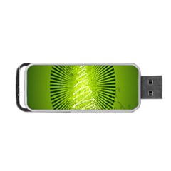 Vector Chirstmas Tree Design Portable Usb Flash (two Sides) by Nexatart