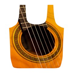 Vintage Guitar Acustic Full Print Recycle Bags (l)  by Nexatart