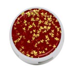 Background Design Leaves Pattern 4-Port USB Hub (One Side) Front