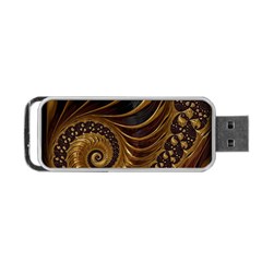 Fractal Spiral Endless Mathematics Portable Usb Flash (two Sides) by Amaryn4rt