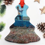 Goats on a Pickup Truck Christmas Tree Ornament (Two Sides) Front