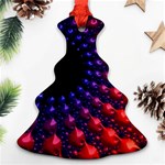 Fractal Mathematics Abstract Christmas Tree Ornament (Two Sides) Back
