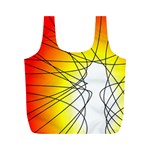 Spirituality Man Origin Lines Full Print Recycle Bags (M)  Back