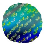 Animal Nature Cartoon Wild Wildlife Wild Life Large 18  Premium Flano Round Cushions Back