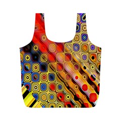 Background Texture Pattern Full Print Recycle Bags (m)  by Amaryn4rt