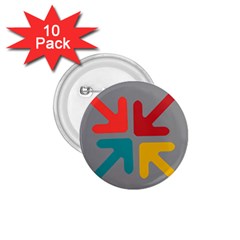 Arrows Center Inside Middle 1 75  Buttons (10 Pack) by Amaryn4rt