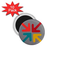 Arrows Center Inside Middle 1 75  Magnets (10 Pack)  by Amaryn4rt