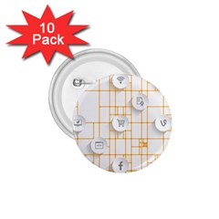Icon Media Social Network 1 75  Buttons (10 Pack) by Amaryn4rt